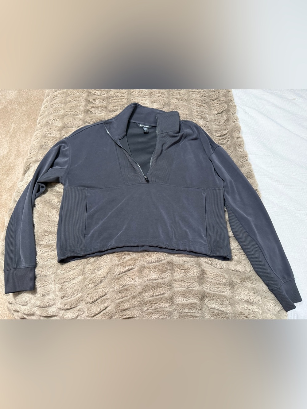 Athleta SeaSoft Rubbed 1/4 Zip